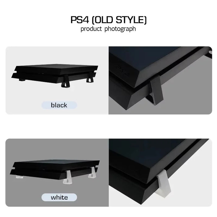 DATA FROG 4Pcs/Set Cooling Stand for Sony PS4 Slim/PS4 Pro/PS4 Console Horizontal Vertical Placement Cooling Base - For PS4 - 2