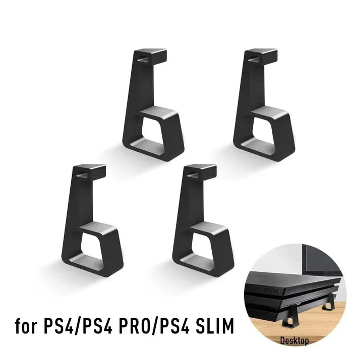 DATA FROG 4Pcs/Set Cooling Stand for Sony PS4 Slim/PS4 Pro/PS4 Console Horizontal Vertical Placement Cooling Base - For PS4 - 4