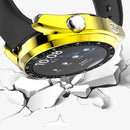 Scale Design Smart Watch Electroplated PC Frame Case with Tempered Glass Screen Protector for Huawei Watch 3 - Gold - 3