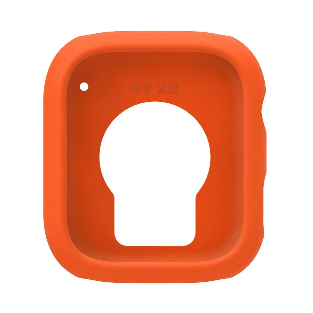 For Honor Watch X5i Watch Case Shock Absorbing Scratch Resistant Silicone Protective Cover - Orange - 4