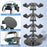 8002 4-Tier Game Controller Stand for Xbox  /  PS5  /  Nintendo Switch 360 Degree Rotating Multi-Functional Gaming Controller & Headphone Holder - Black - 6