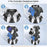 8002 4-Tier Game Controller Stand for Xbox  /  PS5  /  Nintendo Switch 360 Degree Rotating Multi-Functional Gaming Controller & Headphone Holder - Black - 7