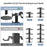 8012 3-Tier Gaming Controller Organizer Stand for Xbox  /  PS5  /  Nintendo Switch Multi-Layer Controllers Headphones Gaming Accessories Holder - Black - 5