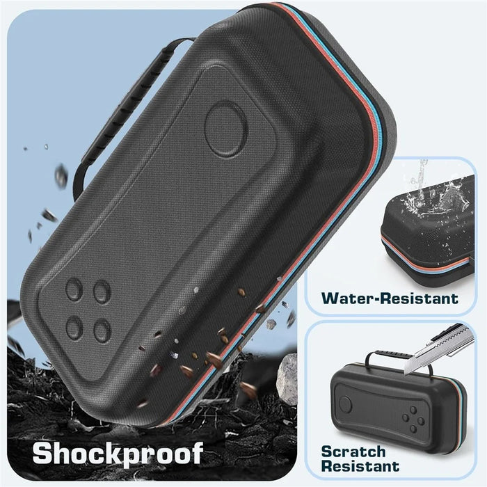 8028 EVA Hard Shell Carrying Case for Nintendo Switch 2 All-in-One Storage Organizer Game Cards Joy-Con Controller Shockproof Travel Bag - Black - 4