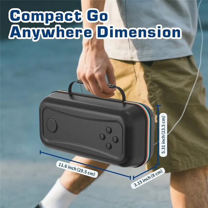 8028 EVA Hard Shell Carrying Case for Nintendo Switch 2 All-in-One Storage Organizer Game Cards Joy-Con Controller Shockproof Travel Bag - Black - 7