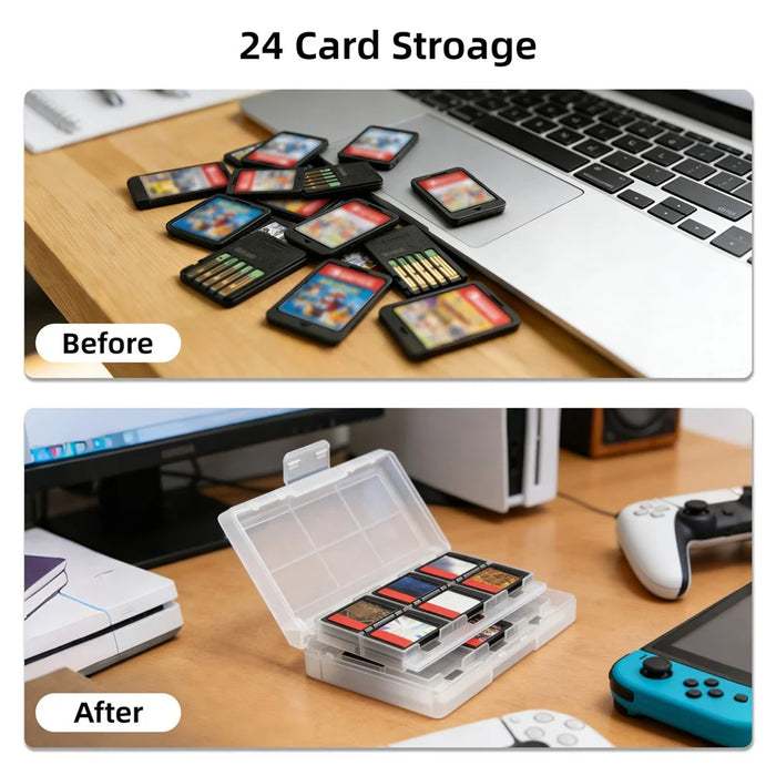8029 Carrying Case for Nintendo Switch 2 PU Portable Travel Bag Multi-function Storage Pouch with Game Card Slots - Black - 7