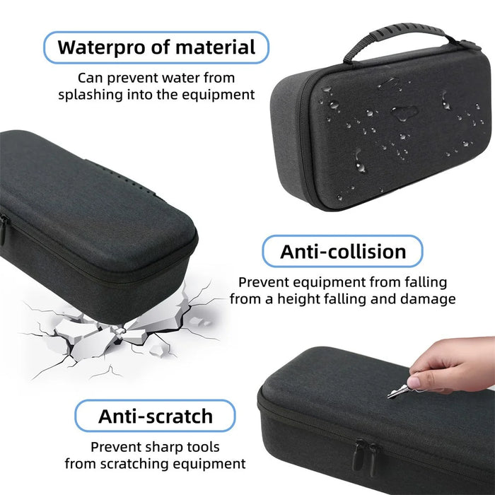 8047 Carrying Case for Asus ROG Xbox Ally X (2025) Portable Gaming Console Shockproof EVA Hard Shell Travel Storage Bag - Black - 7