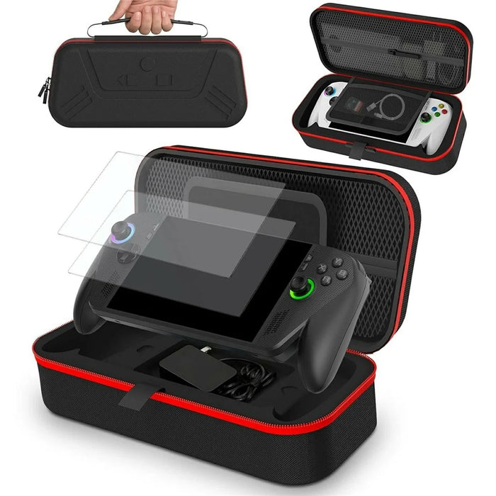 8047P For Asus ROG Xbox Ally X (2025) / Xbox Ally (2025) Shockproof Protective Case Gaming Handheld Carrying Bag Hard EVA Shell - Black - 1