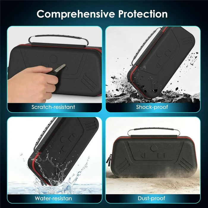 8047P For Asus ROG Xbox Ally X (2025) / Xbox Ally (2025) Shockproof Protective Case Gaming Handheld Carrying Bag Hard EVA Shell - Black - 6