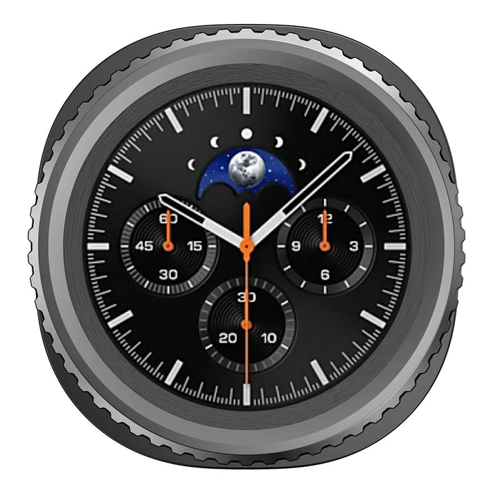 For Samsung Galaxy Watch8 Classic 46mm Case Rotating Metal Frame PC Protective Shell Watch Cover - Black - 6