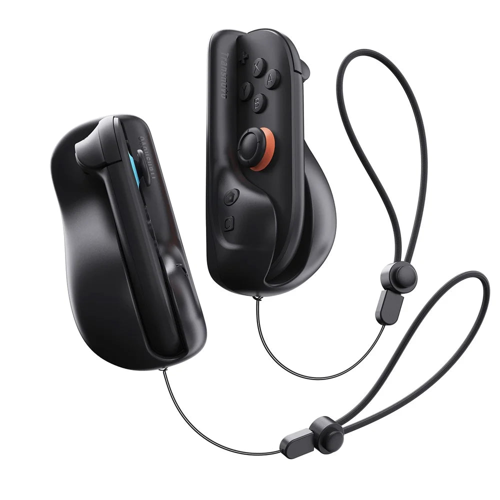 TRANSNOVO S73-014 2Pcs Controller Mouse Stand Grip for Nintendo Switch 2 Ergonomic Gaming Portable Mouse Dock Controller Stand - Black - 1