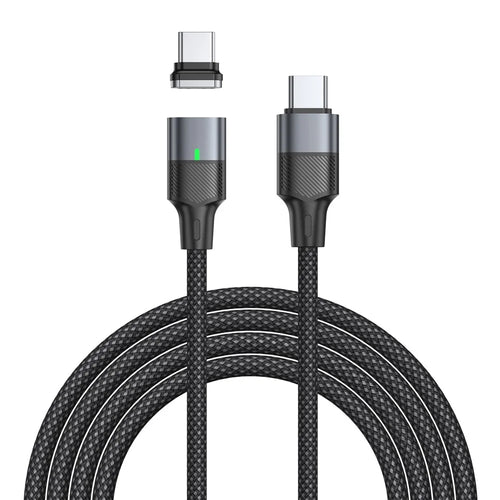 240W 1.2m Magnetic USB-C Cable 120Gbps Thunderbolt 5 Data Transfer Dustproof Type-C Charging Cable - Straight Connector - 1