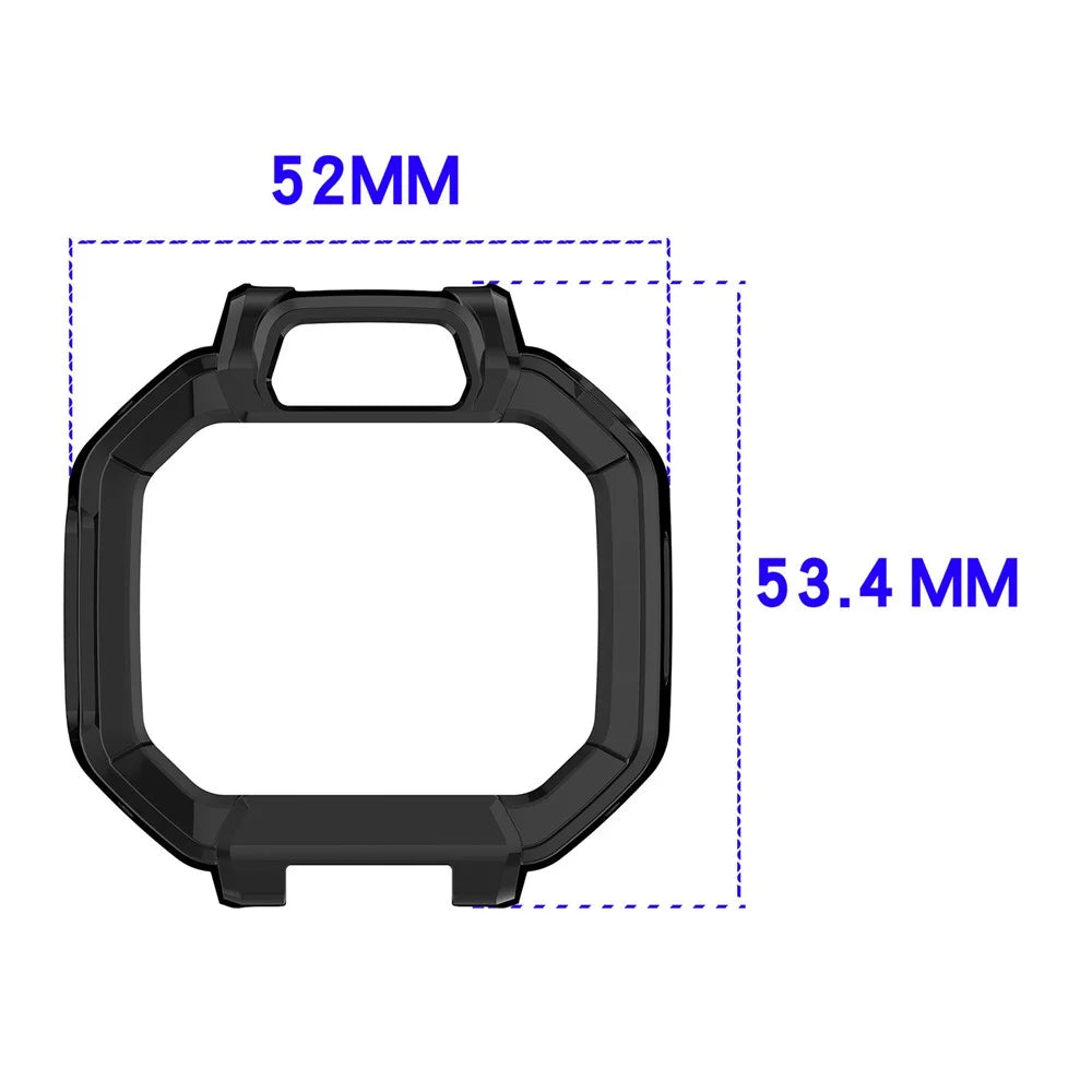 For Huawei Watch Kids X1 / X1 Pro Half Coverage Hollow Out Protective Cover PC Watch Frame Case - Black - 4