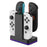 SN009 4-Slot Charging Station for Nintendo Switch/Switch 2 Joy-Con Controller with RGB Breathing Light - Black - 3