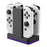 SN009 4-Slot Charging Station for Nintendo Switch/Switch 2 Joy-Con Controller with RGB Breathing Light - Black - 5