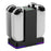 SN009 4-Slot Charging Station for Nintendo Switch/Switch 2 Joy-Con Controller with RGB Breathing Light - Black - 6