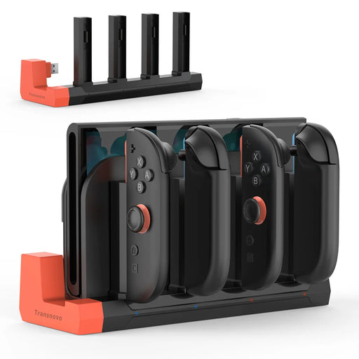 TRANSNOVO S73-013 For Nintendo Switch 2 4-Controller Charging Station with LED Indicator - 1