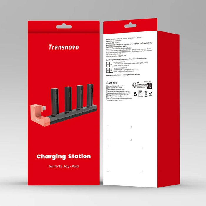 TRANSNOVO S73-013 For Nintendo Switch 2 4-Controller Charging Station with LED Indicator - 6