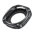 For Samsung Galaxy Watch8 44mm Protective Case Cyber Style Metal PC Watch Cover - Black / White - 1