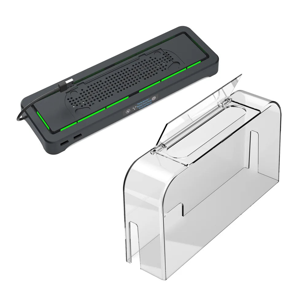 DOBE FOMIS ELECTRONICS TNS-51130 Cooling Stand for Nintendo Switch 2 / Switch OLED / Switch 3-Speed Intelligent Cooling Base - Black - 1