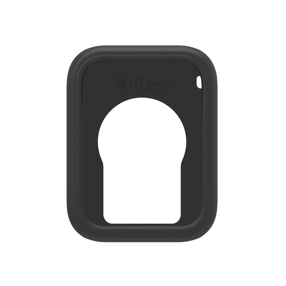 For Xiaomi Smart Band 10 Pro Watch Case Shock Absorbing Scratch Resistant Silicone Protective Cover - Black - 4