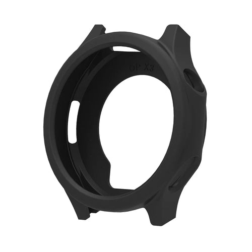 For Oppo Watch X3 Watch Case Shock Absorbing Scratch Resistant Silicone Protective Cover - Black - 1