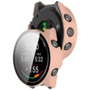 For Garmin Forerunner 170 / Forerunner 70 Hard PC Watch Case with Tempered Glass Screen Film - Pink - 3