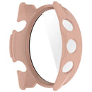 For Garmin Forerunner 170 / Forerunner 70 Hard PC Watch Case with Tempered Glass Screen Film - Pink - 5