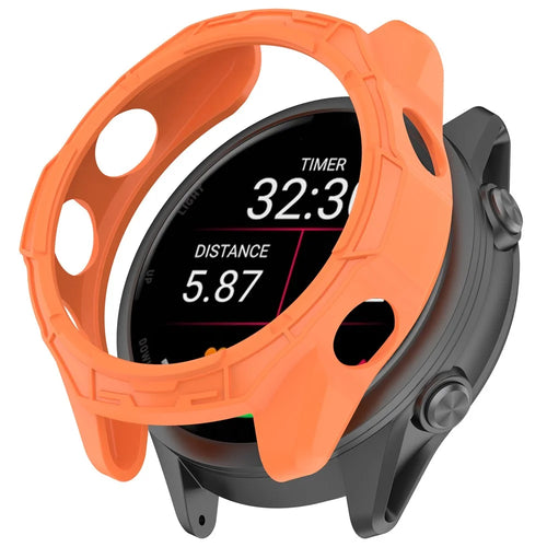 For Garmin Forerunner 170 / Forerunner 70 TPU Watch Case Hollow Shockproof Bumper Frame - Orange - 1