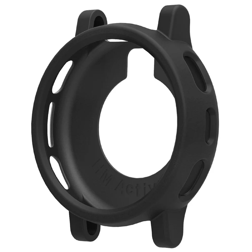 For Huami Amazfit Active 3 Protective Case Silicone Anti Scratch Watch Cover - Black - 1
