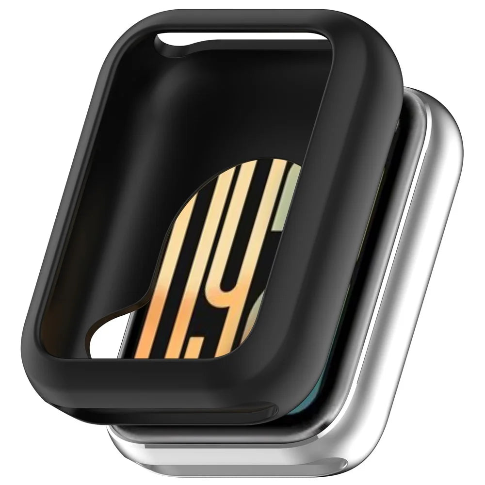 For Xiaomi Smart Band 10 Pro / 9 Pro Watch Case Hollow Out Soft Silicone Protective Cover - Black - 1