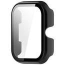 For Haylou Watch 4 Protective Case with Tempered Glass Screen Protector PC Watch Cover - Black - 4