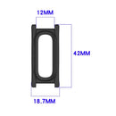 For Google Fitbit Air Watch Case 12mm Inner Diameter PC Protective Shell Cover - Matte Black - 3