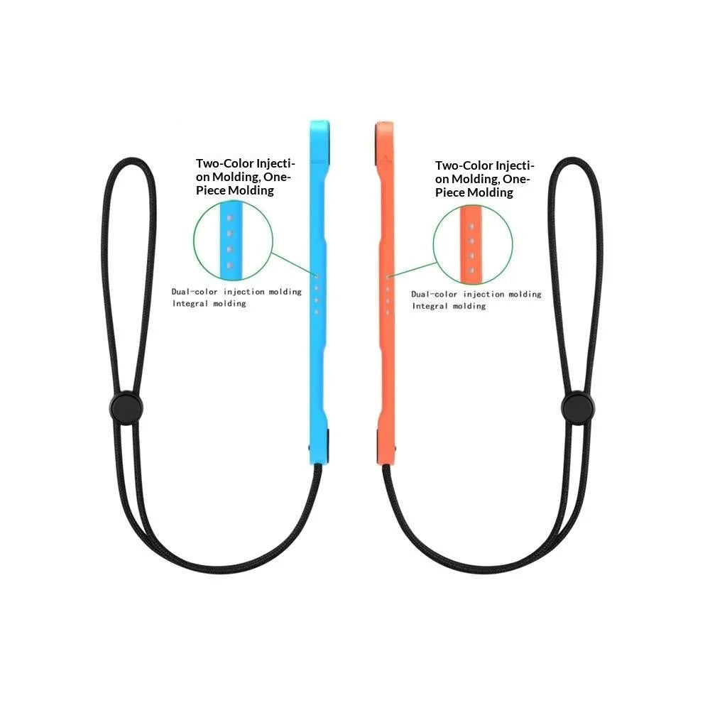 2Pcs Wrist Straps for Nintendo Switch Joy-Con 2 Adjustable Anti-slip Anti-loss Lanyard - Red+Blue - 4