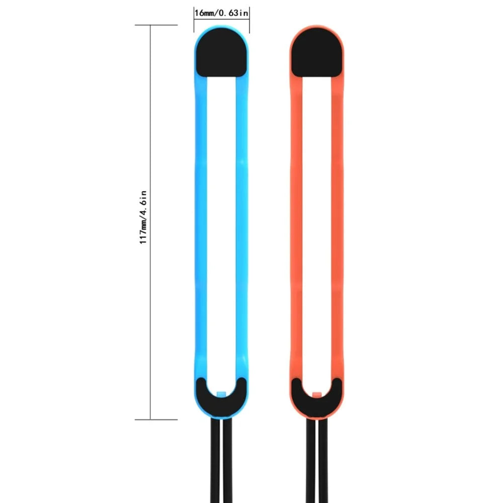 2Pcs Wrist Straps for Nintendo Switch Joy-Con 2 Adjustable Anti-slip Anti-loss Lanyard - Red+Blue - 6