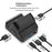 SND-493 For Nintendo Switch  /  OLED Multi-function HD TV Converter Dock with USB Ports 3 in 1 Cooling Stand - Black - 4