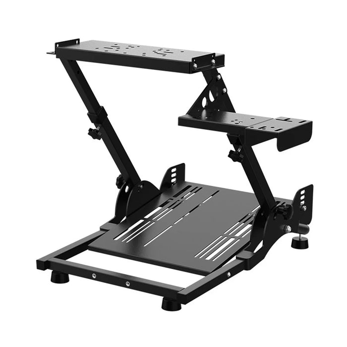 PXN A10 Folding Racing Wheel Stand Multi-Angle Adjustable Non-slip Gaming Cockpit for Home Simulator - Black - 1