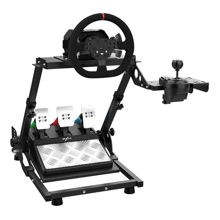 PXN A10 Folding Racing Wheel Stand Multi-Angle Adjustable Non-slip Gaming Cockpit for Home Simulator - Black - 2