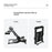 PXN A10 Folding Racing Wheel Stand Multi-Angle Adjustable Non-slip Gaming Cockpit for Home Simulator - Black - 3