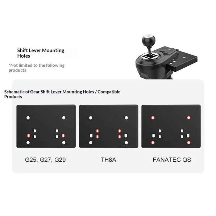 PXN A10 Folding Racing Wheel Stand Multi-Angle Adjustable Non-slip Gaming Cockpit for Home Simulator - Black - 6