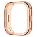 For Huami Amazfit Bip Max Case Semi-Open TPU Protective Shell Hollow Watch Frame - Transparent Orange - 1