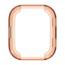 For Huami Amazfit Bip Max Case Semi-Open TPU Protective Shell Hollow Watch Frame - Transparent Orange - 2