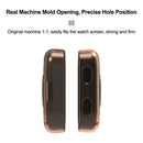 For Huami Amazfit Bip Max Case Semi-Open TPU Protective Shell Hollow Watch Frame - Transparent Orange - 3