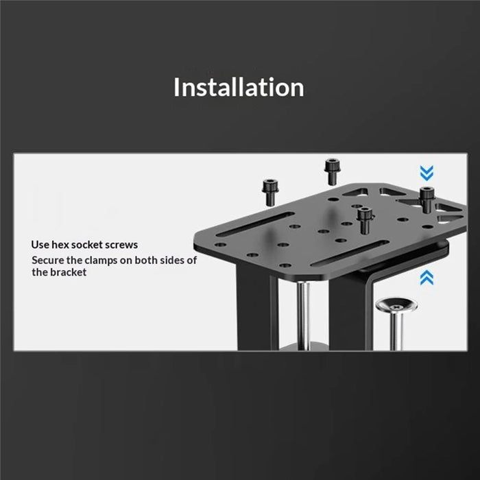 PXN ZD1 For PXN HB S Simracing Handbrake Desktop Clamp Mount High Strength Carbon Steel Bracket - Black - 6