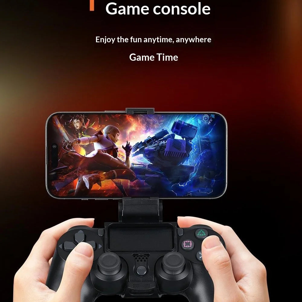 Plastic Phone Holder Mount for Game Controller Adjustable Foldable Cellphone Stand Portable Bracket - Black - 5