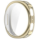 For Samsung Galaxy Watch9 44mm Electroplating TPU Protective Cover Watch Case with Screen Film - Light Gold - 4