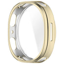 For Samsung Galaxy Watch9 44mm Electroplating TPU Protective Cover Watch Case with Screen Film - Light Gold - 6