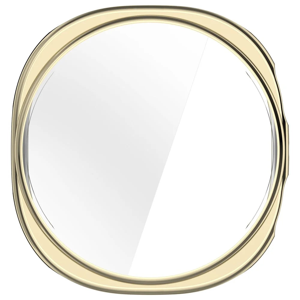 For Samsung Galaxy Watch9 40mm Electroplating TPU Protective Cover Watch Case with Screen Film - Light Gold - 5