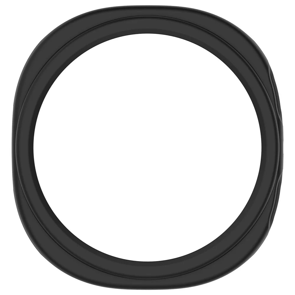 For Samsung Galaxy Watch9 40mm Half Coverage Hollow Out Protective Cover PC Watch Frame Case - Black - 6