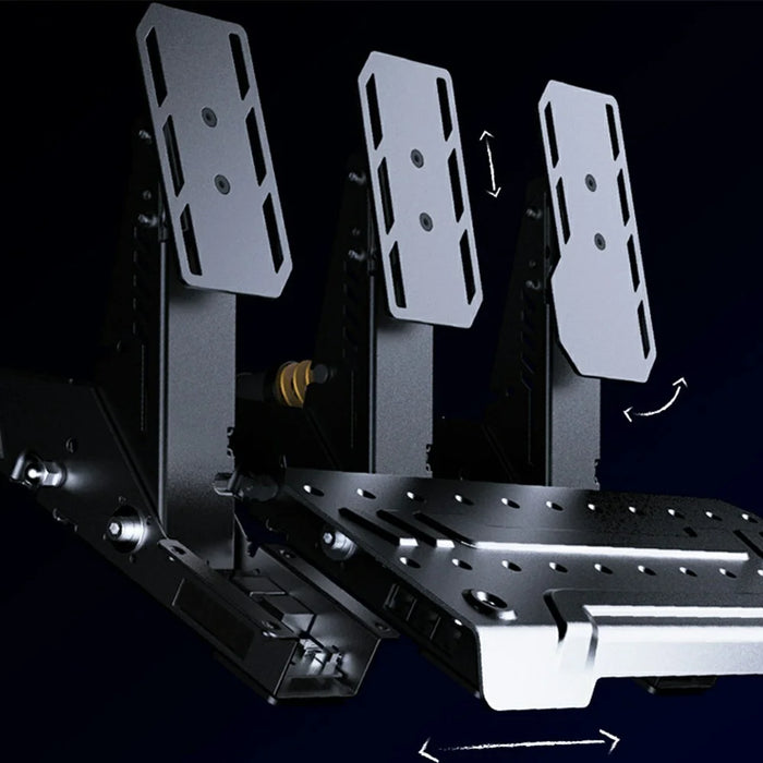 PXN PDHM 2 Racing Pedals Set Hall Sensor Throttle Brake Clutch Three Pedals for Sim Racing - Black - 5
